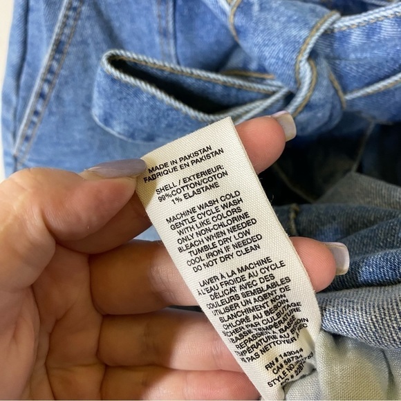 NWOT Avec Les Filles Denim Jean Boiler Romper Jumpsuit - Picture 8 of 12